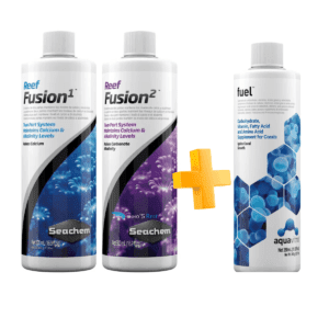 Kit Seachem Reef Fusion 1 E 2 - 1L + Fuel 1L Top Reef