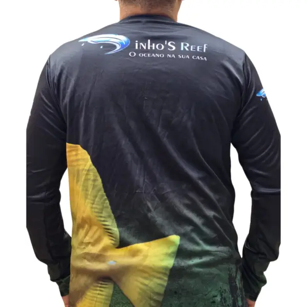 Camisa UV Yellow tang Bubbles - Imagem 2