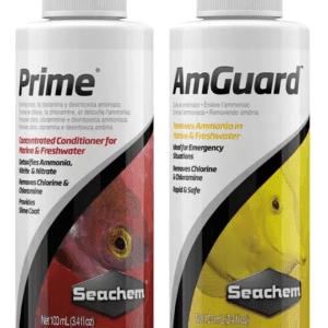 Kit Prime Amguard Seachem Remove Cloro Amônia Aquário 100ml