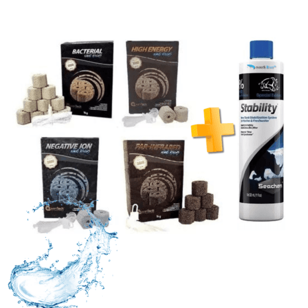 KIT 4 NANO RING 1KG OCEANTECH + Stability Seachem 325ml