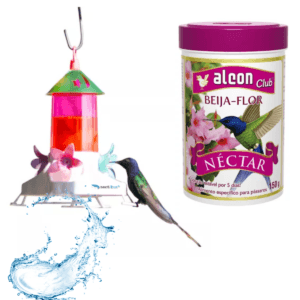 KIt Alcon Beija Flor Néctar + Bebedouro Beija-flor C/Poleiro