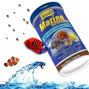 Ração P/ Peixes Marinhos Tetra Marine Large Flakes 80g 500ml