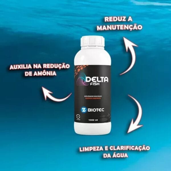 DELTAFISH 1000 ML MARINHO  ACELERADOR BIOLOGICO - Imagem 2