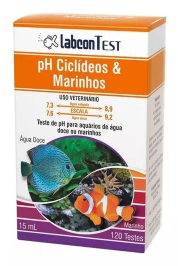LABCON TEST PH CICLIDEOS E MARINHOS 19 ML