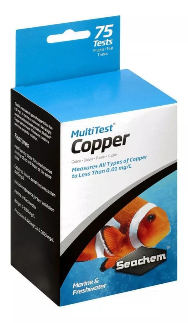 MULTITEST: COPPER 75 TESTES  -  SEACHEM - Imagem 2