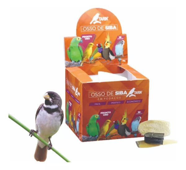 Osso De Siba 50g C/20un Natural Com Suporte - Tarin - Imagem 4