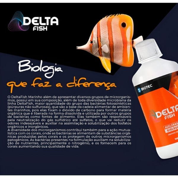 DELTAFISH 100 ML MARINHO ACELERADOR BIOLOGICO MARINHO - Imagem 2