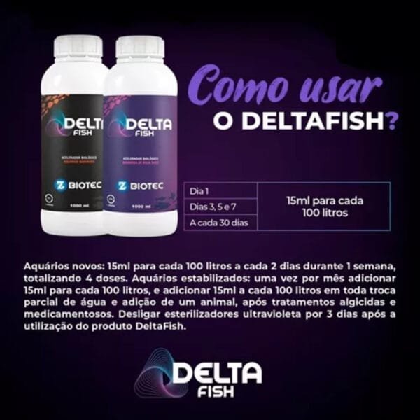 DELTAFISH 1000 ML MARINHO  ACELERADOR BIOLOGICO - Imagem 3