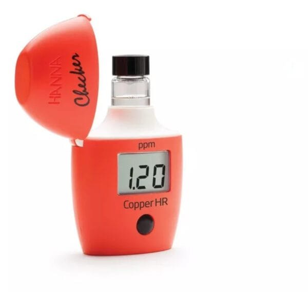 CHECKER HI702 HANNA FAIXA ALTA DE COBRE MARINHO/DOCE - Imagem 3