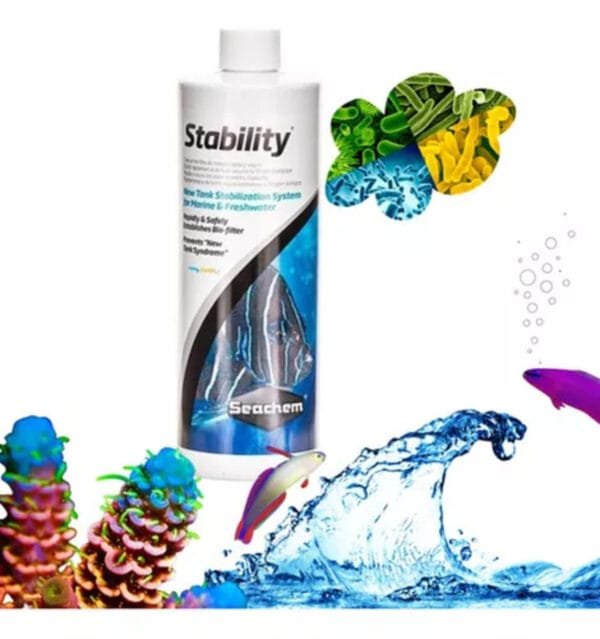 Seachem Stability 1 Litro Acelerador Biologico Doce Salgado