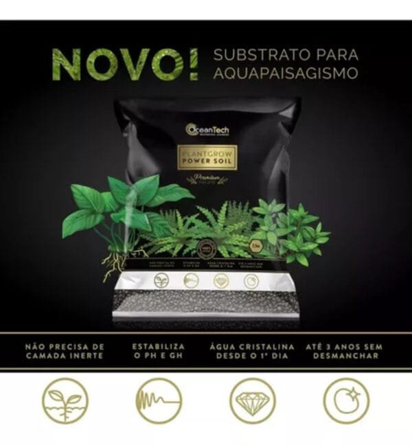 SUBSTRATO FERTIL PLANT GROW POWER SOIL 2,5KG  -  OCEAN TECH - Imagem 3