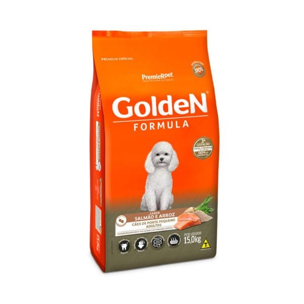 GOLDEN ADULTOS SALMAO MINI BITS 15,0 KG