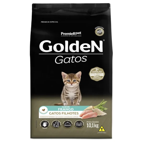 GOLDEN GATOS FILHOTES 10,1 KG FRANGO