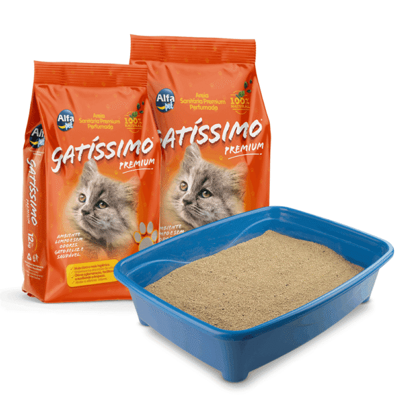 AREIA GATISSIMO 12 KG Areias Higiênicas Premium - Imagem 2