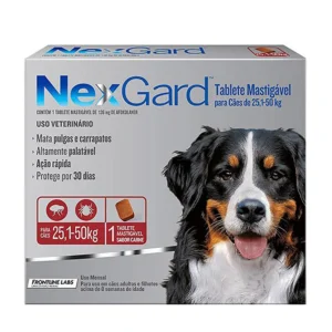 Antipulgas E Carrapatos Nexgard  25,1 A 50kg Com 3 Compr.