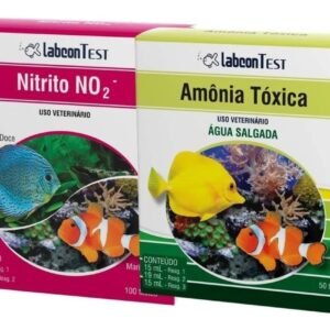 Kit Testes Amônia Tóxica Salgada E Nitrito Alcon Labcon