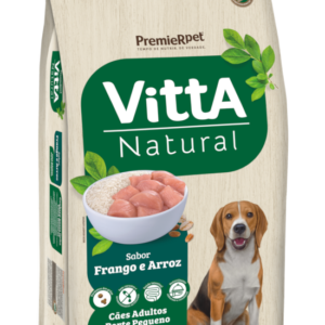 VITTA NATURAL CAES ADULTOS RACAS PEQUENAS FRANGO/CEREAIS 15 KG