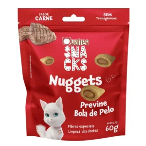 QUATREE SNACKS NUGGETS GATOS BOLA DE PELO CARNE 60G