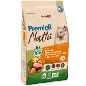 PREMIER NATTU CAES ADULT RACAS PEQ MANDIOQUINHA 1 KG