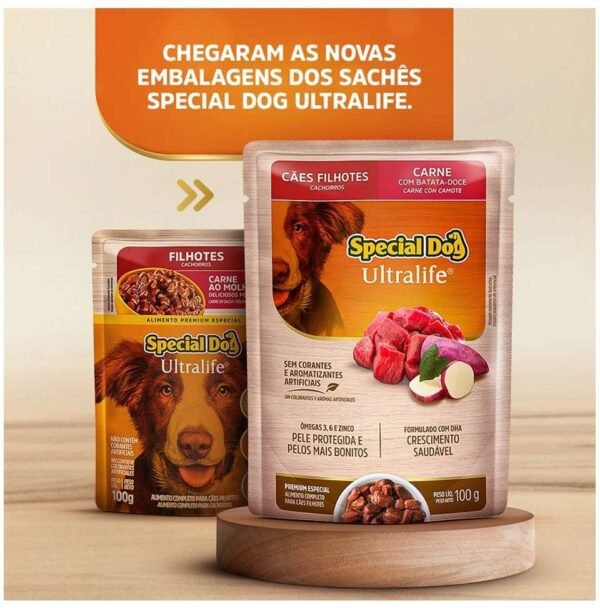 SACHE S DOG ULTRA FILH CARNE  100G