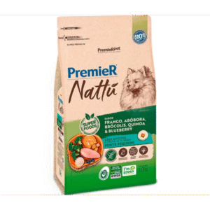 PREMIER NATTU CAES ADULTOS PORTE PEQUENO ABOBORA 1,0 KG