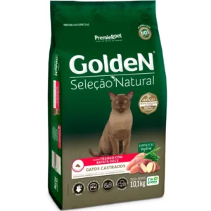 GOLDEN SELECAO NATURAL GATOS CASTRADOS FRANGO COM BATATA DOCE 1KG