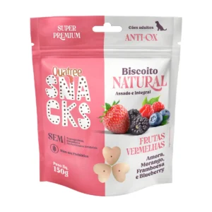 QUATREE SNACKS BISCOITO NATURAL FRUTAS VERMELHAS 150G