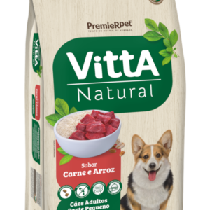 VITTA NATURAL CAES ADULTOS RACAS PEQUENAS CARNE/ARROZ 15 KG
