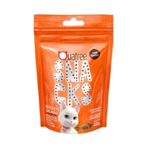QUATREE SNACKS NUGGETS GATOS BOLA DE PELO SALMAO 60G