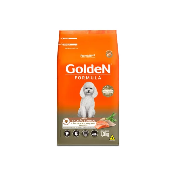 GOLDEN ADULTOS SALMAO MINI BITS 1,0 KG