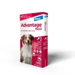 ANTIPULGAS COMBO ADVANTAGE MAX 3 P/ CÃES  2,5ML- 3 BISNAGAS